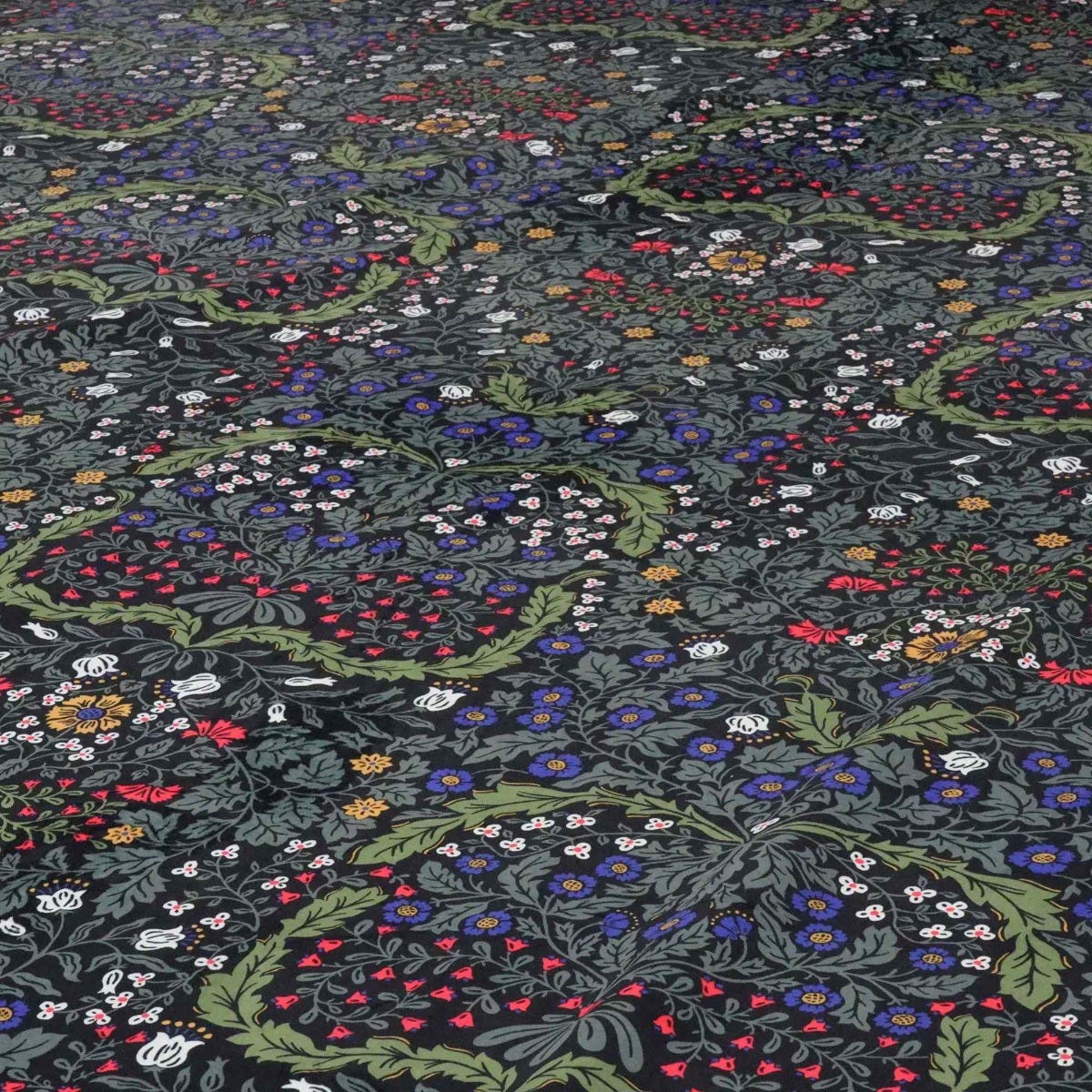 Blenheim Midnight Black Velvet Fabric - Image 4