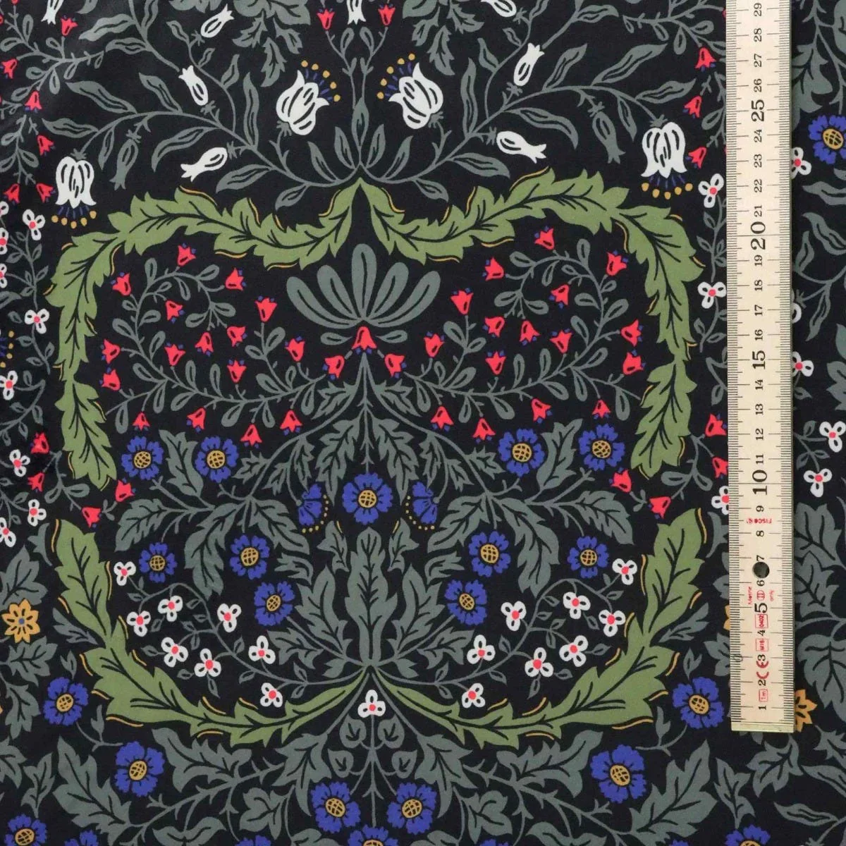 Blenheim Midnight Black Velvet Fabric - Image 5