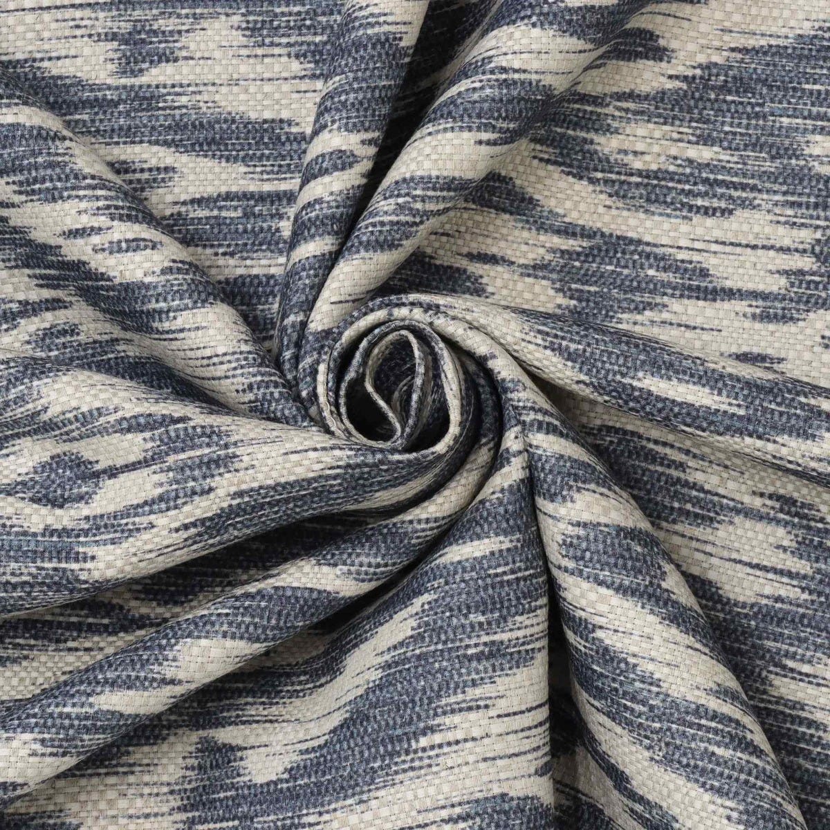 Bohemian Ikat Indigo Fabric - Image 3