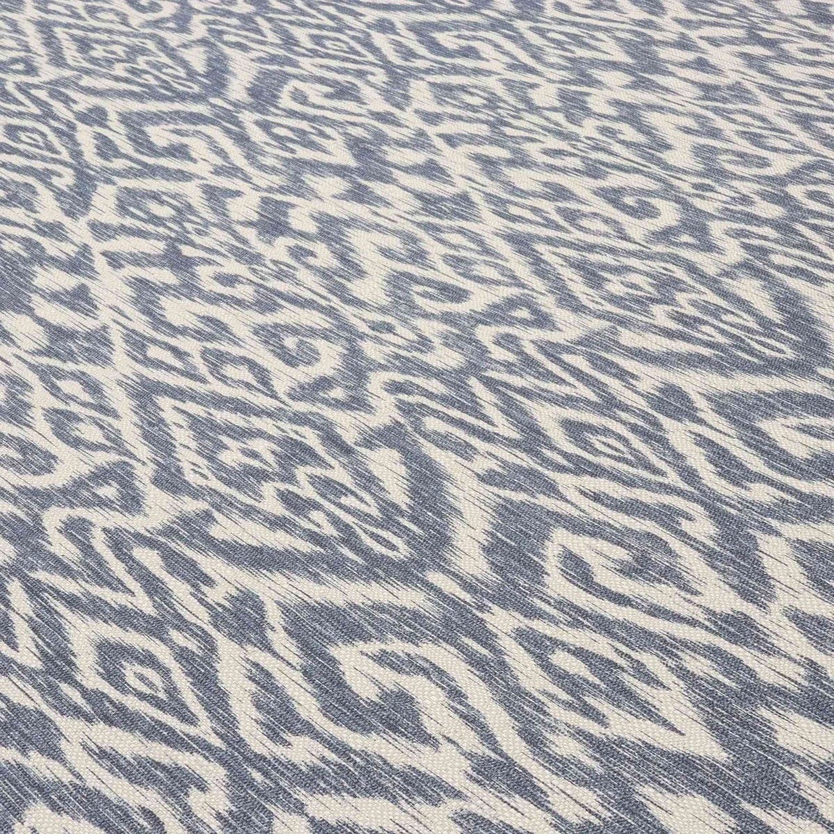 Bohemian Ikat Indigo Fabric - Image 4