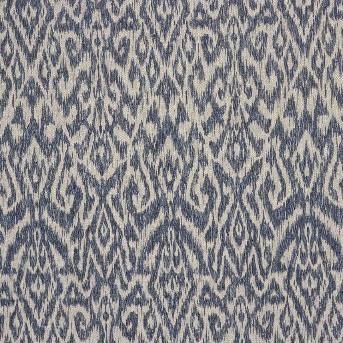 Bohemian Ikat Indigo Fabric - Image 7