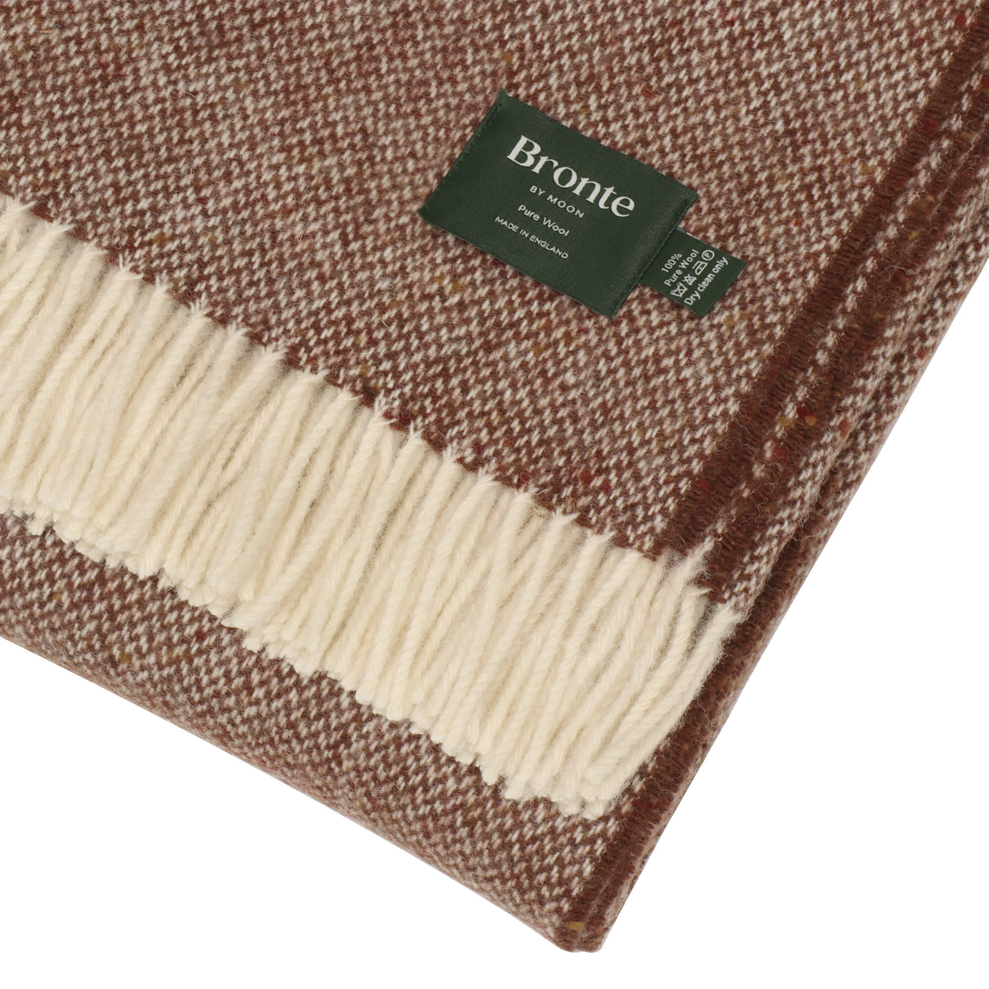 Bronte By Moon Donegal Wool Throw Brown - Image 4