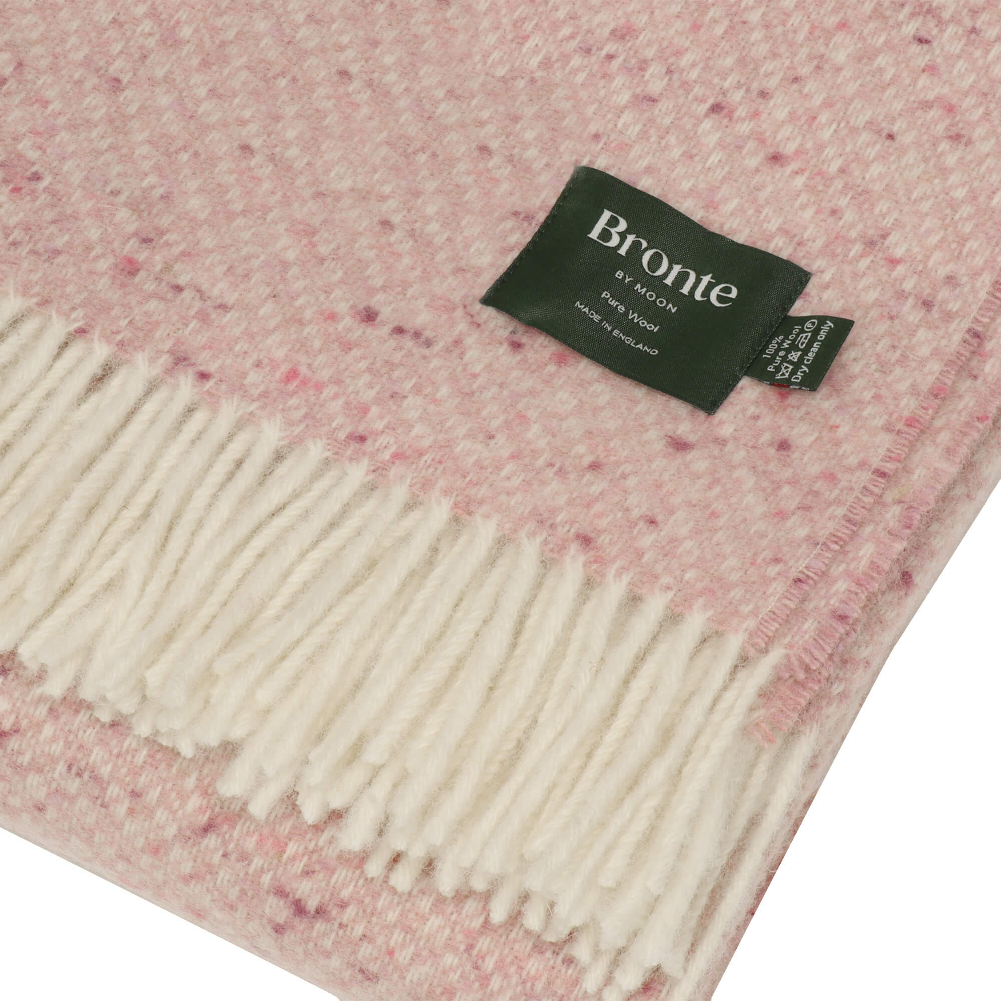 Bronte By Moon Donegal Wool Throw Pink - Image 4