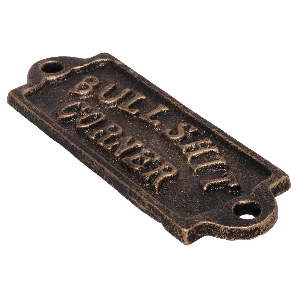 'Bull Shit Corner' Cast Iron Wall Sign - Image 2