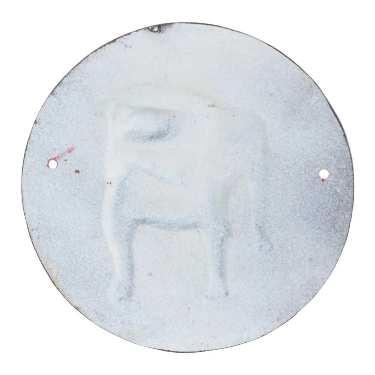 Bulldog Cast Iron Wall Sign Red - Image 5