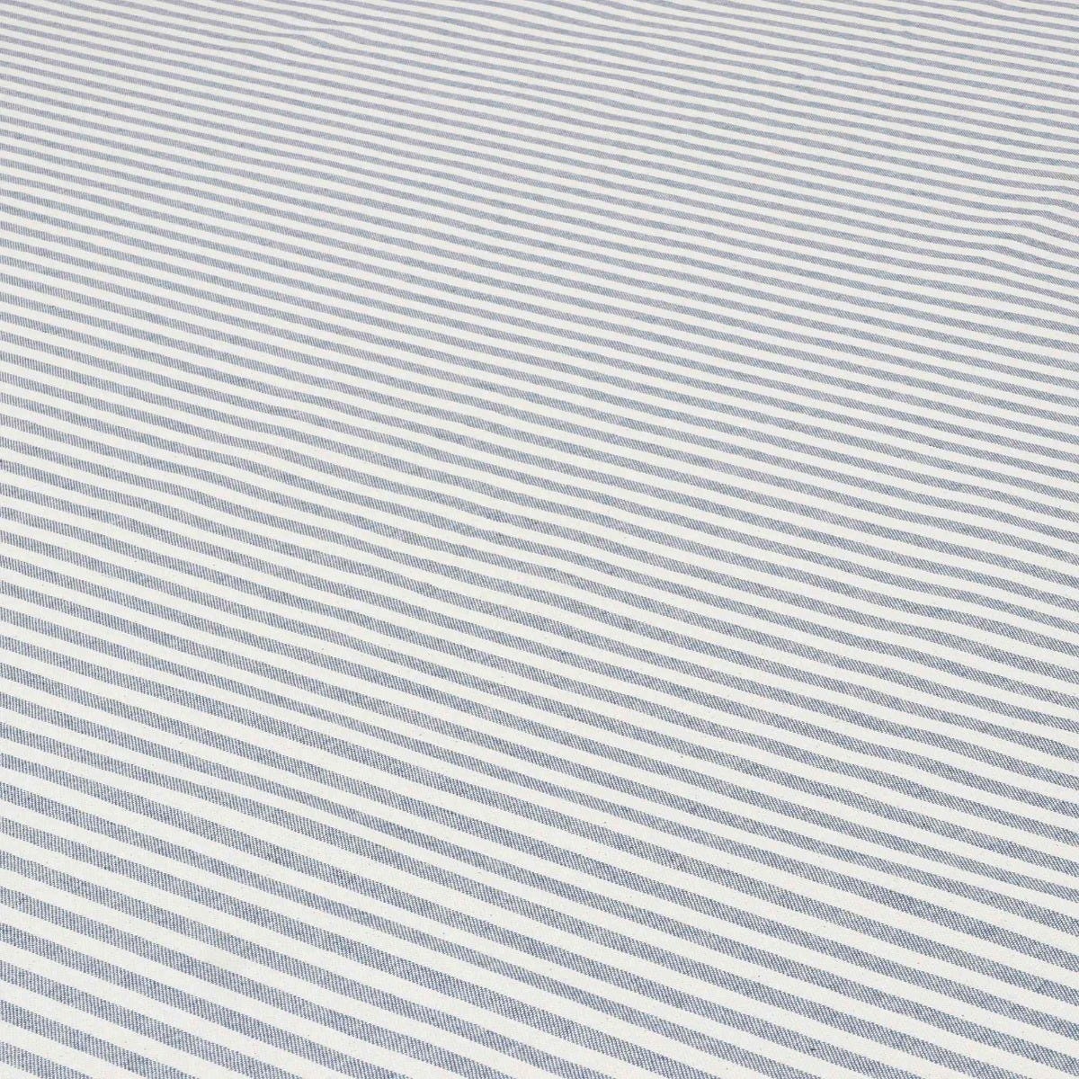 Cambridge Stripe Blue Double Width Fabric - Image 4