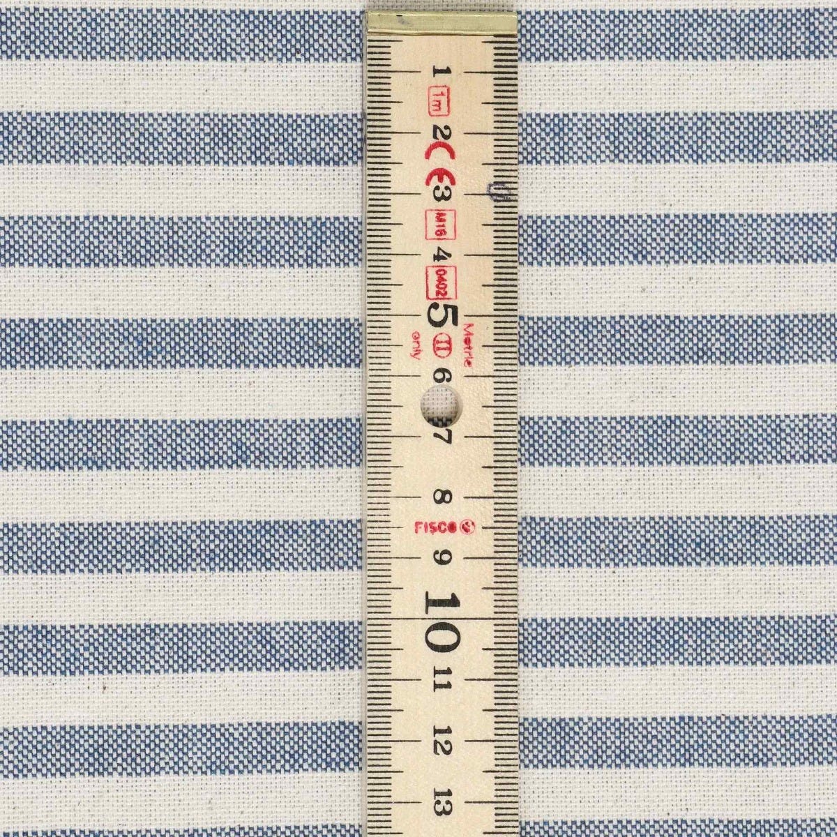 Cambridge Stripe Blue Double Width Fabric - Image 5