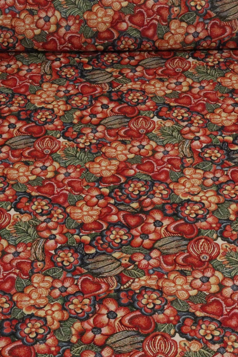 Carmen Floral Tapestry Fabric - Image 2