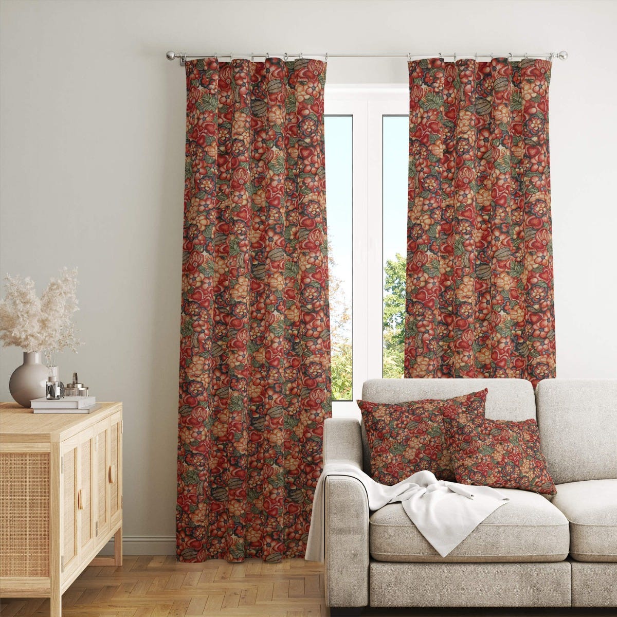 Carmen Floral Tapestry Fabric - Image 3