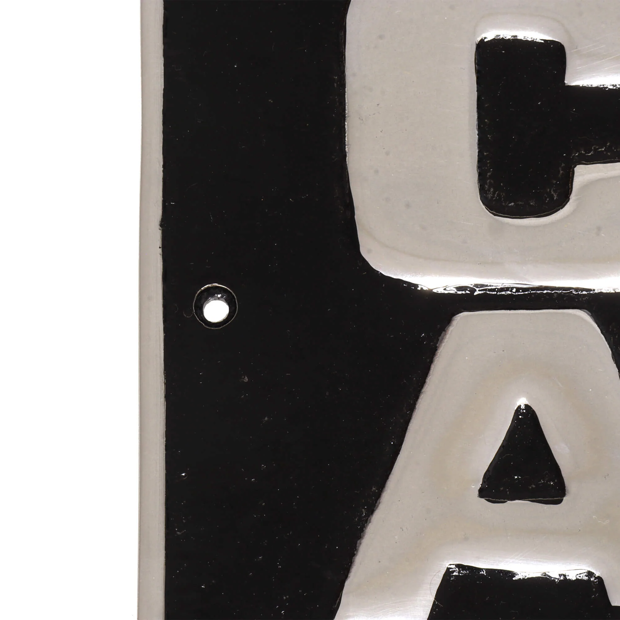 Castrol Ask For Black Aluminium Cast Iron Wall Sign - Image 3