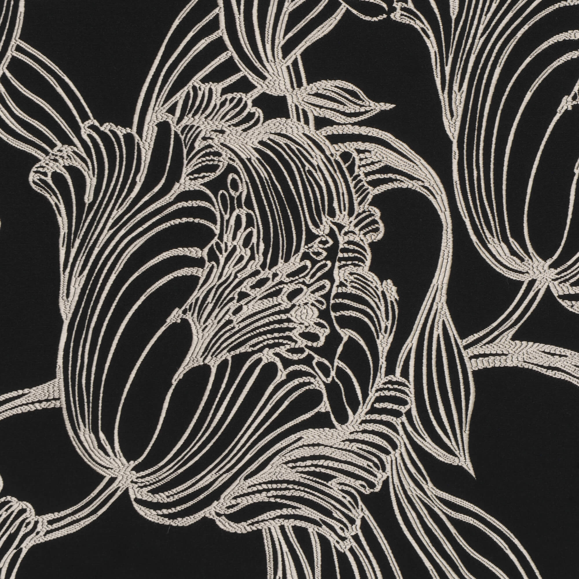 Cecily Floral Fabric Charcoal - Image 3