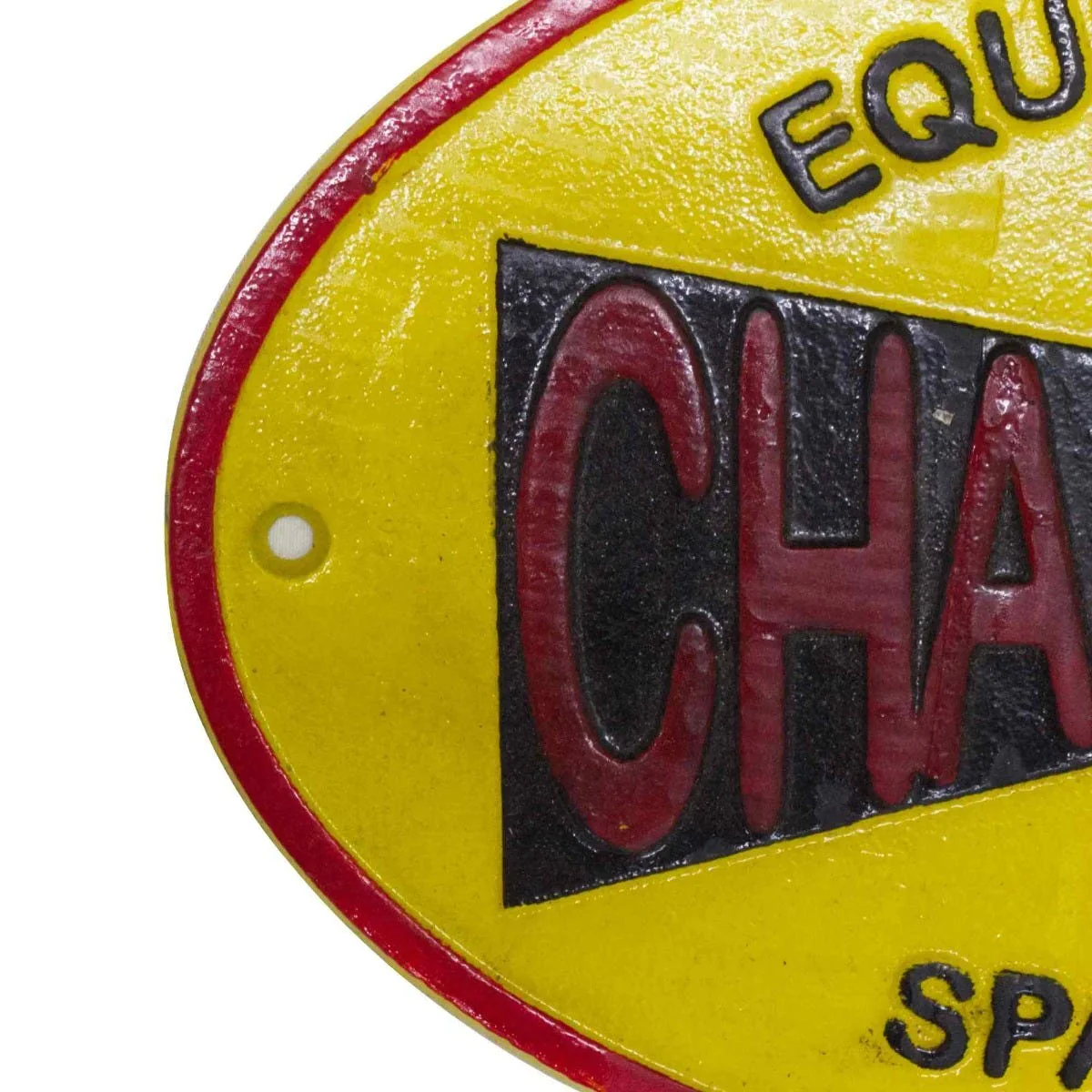 Champion Spark Plugs Cast Iron Wall Sign - Image 4