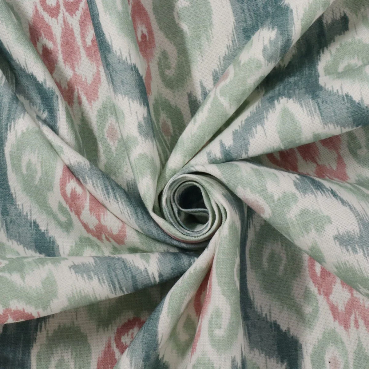 Chess Designs Arlo Sage Ikat Fabric - Image 3