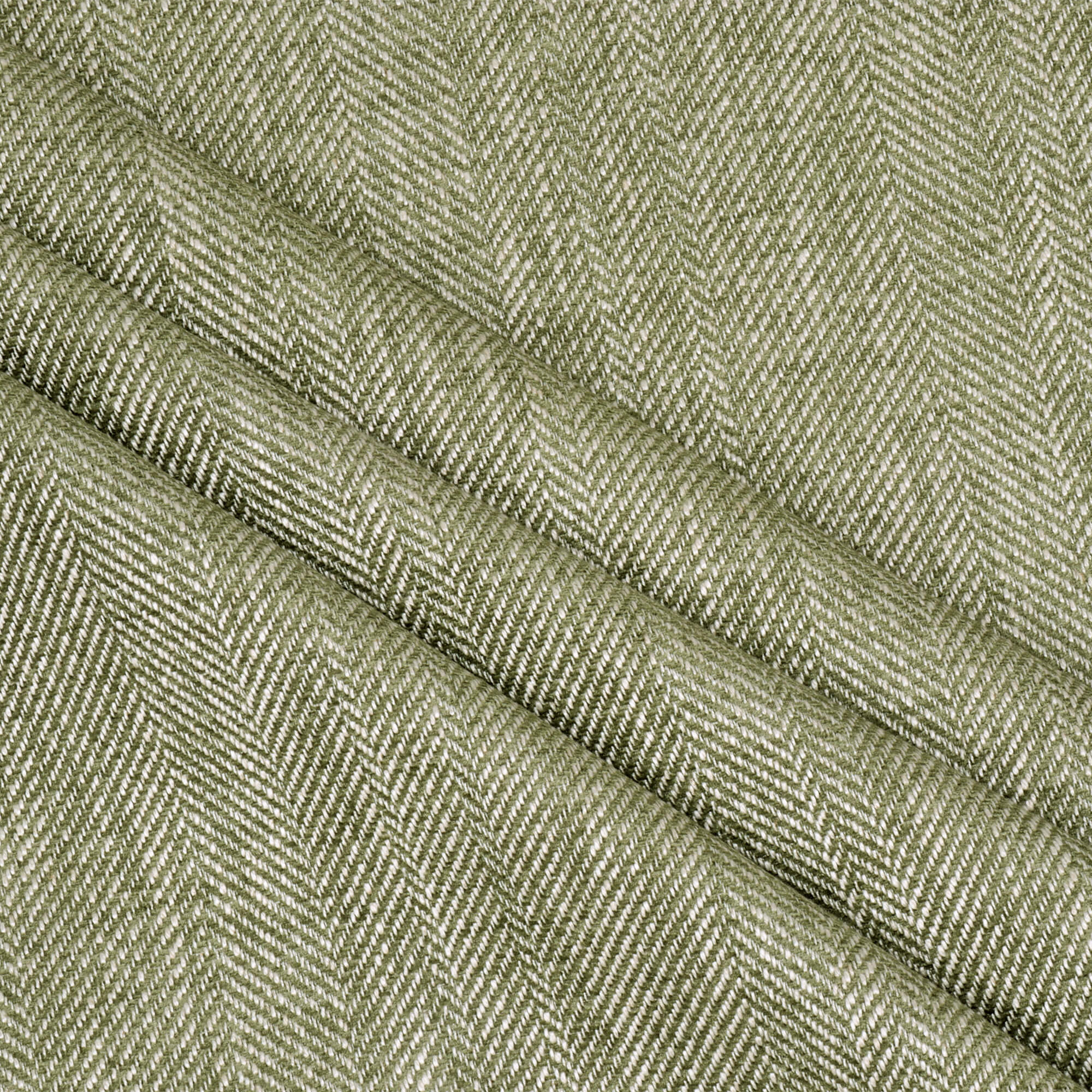 Chess Designs Caprio Herringbone Pasture Fabric - Image 7
