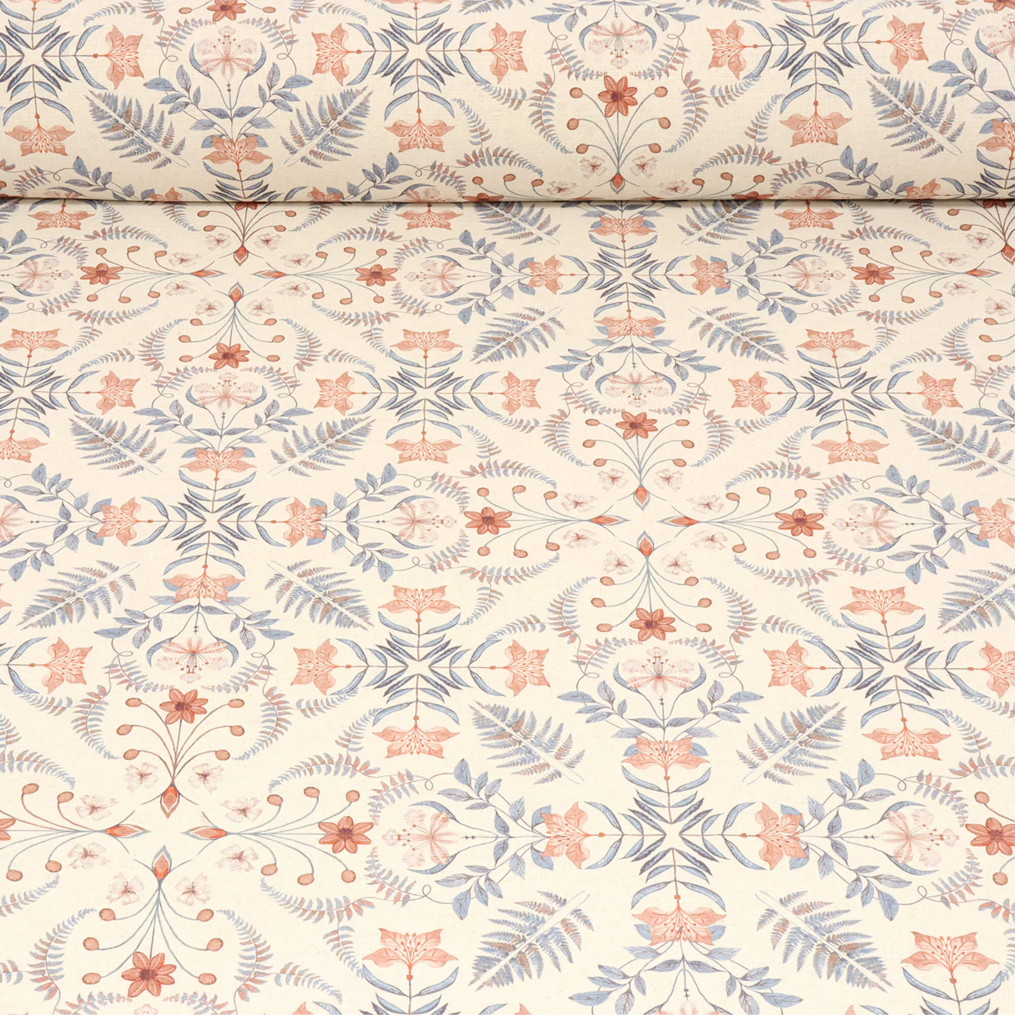Chess Designs Fresco Denim Fabric - Image 2