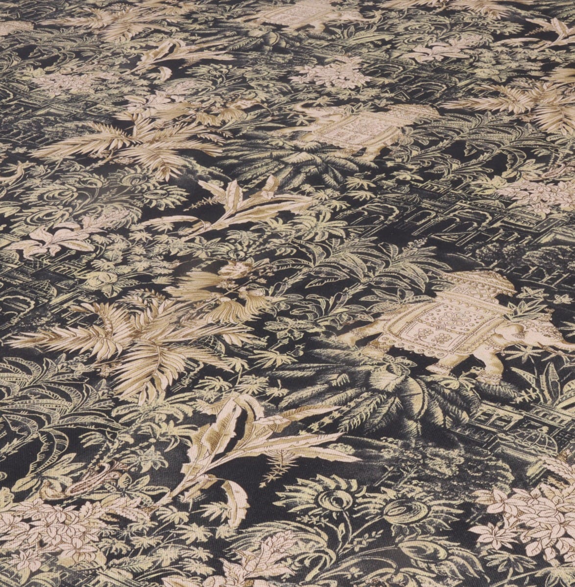Chess Designs Hathi Onyx Fabric - Image 4