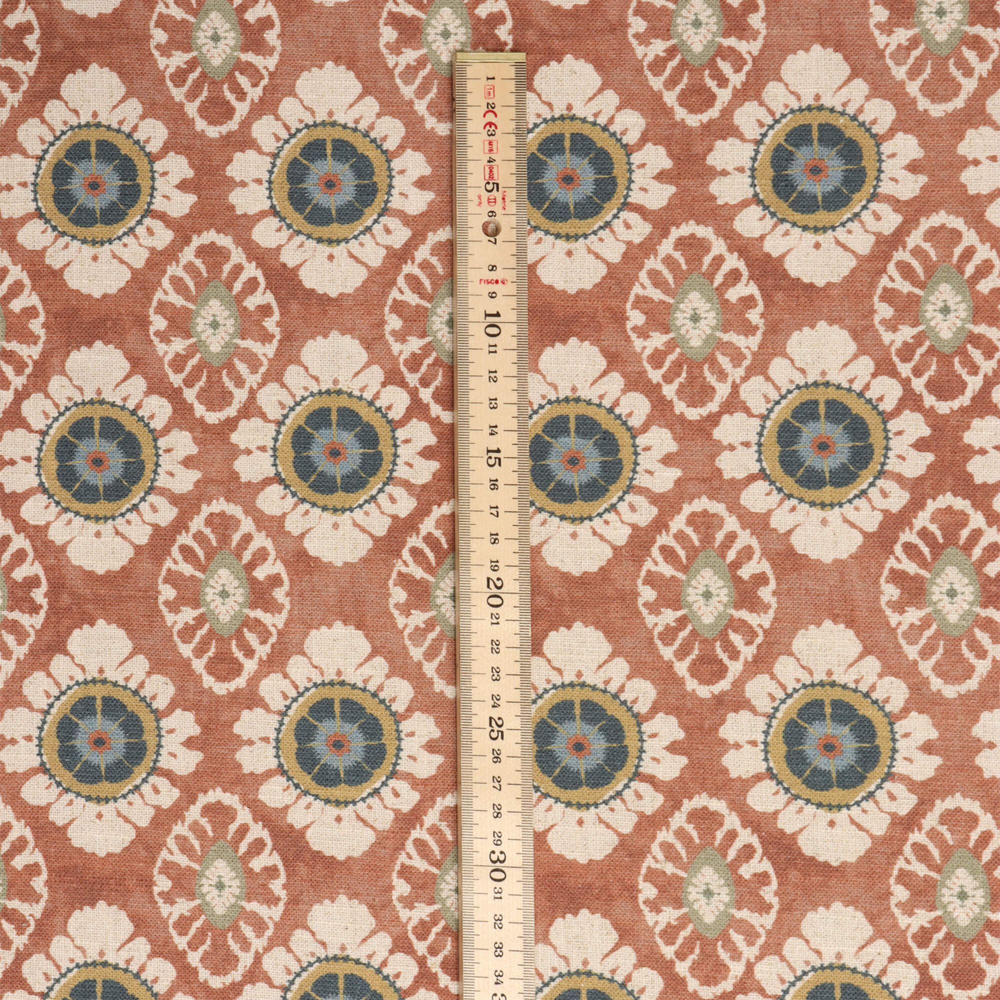 Chess Designs Maya Cinnamon Fabric - Image 3