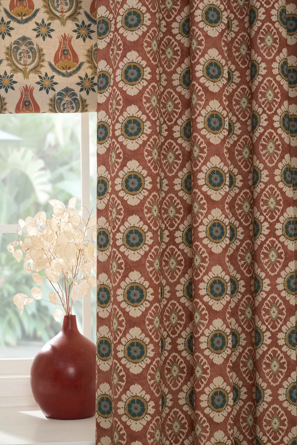 Chess Designs Maya Cinnamon Fabric - Image 8