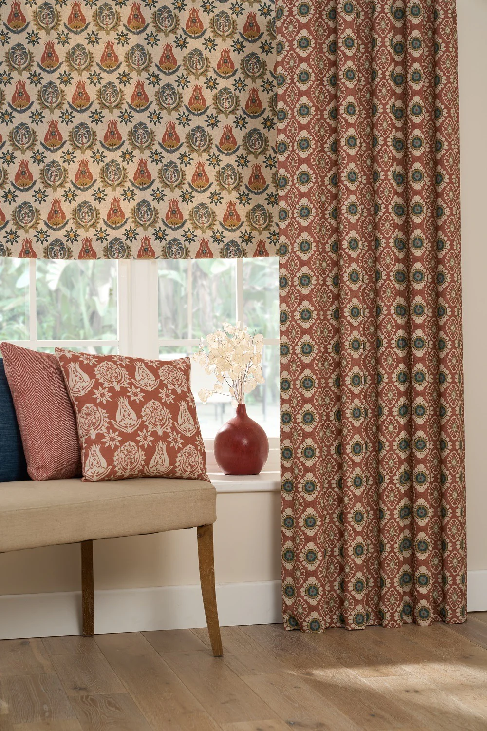 Chess Designs Maya Cinnamon Fabric - Image 9