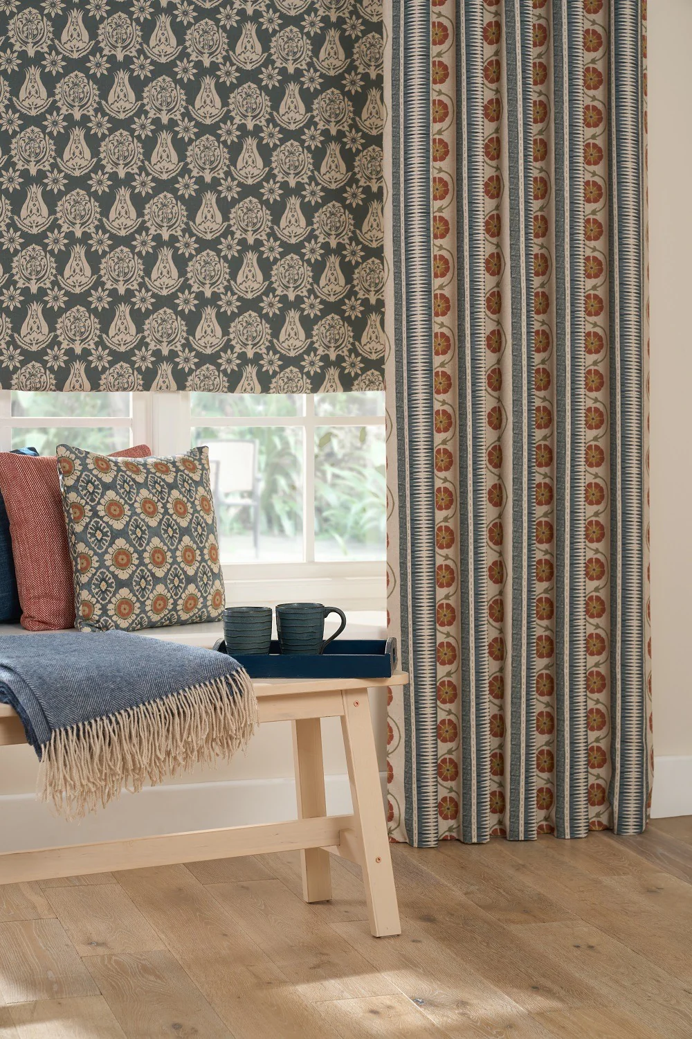 Chess Designs Maya Denim Fabric - Image 9