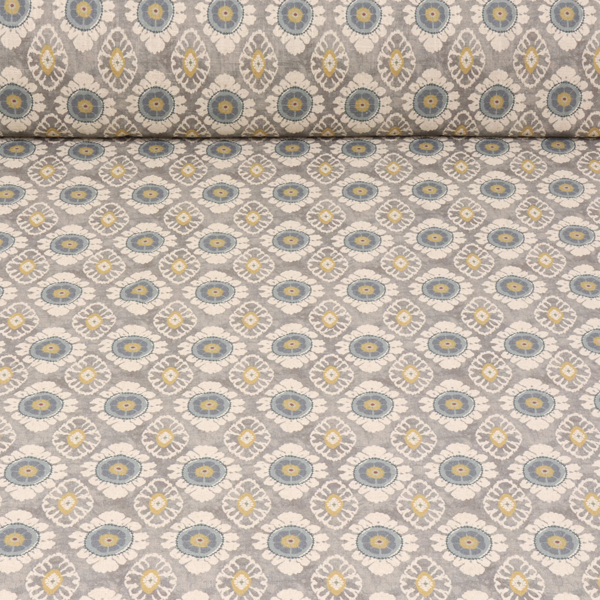 Chess Designs Maya Mineral/Ochre Fabric - Image 3
