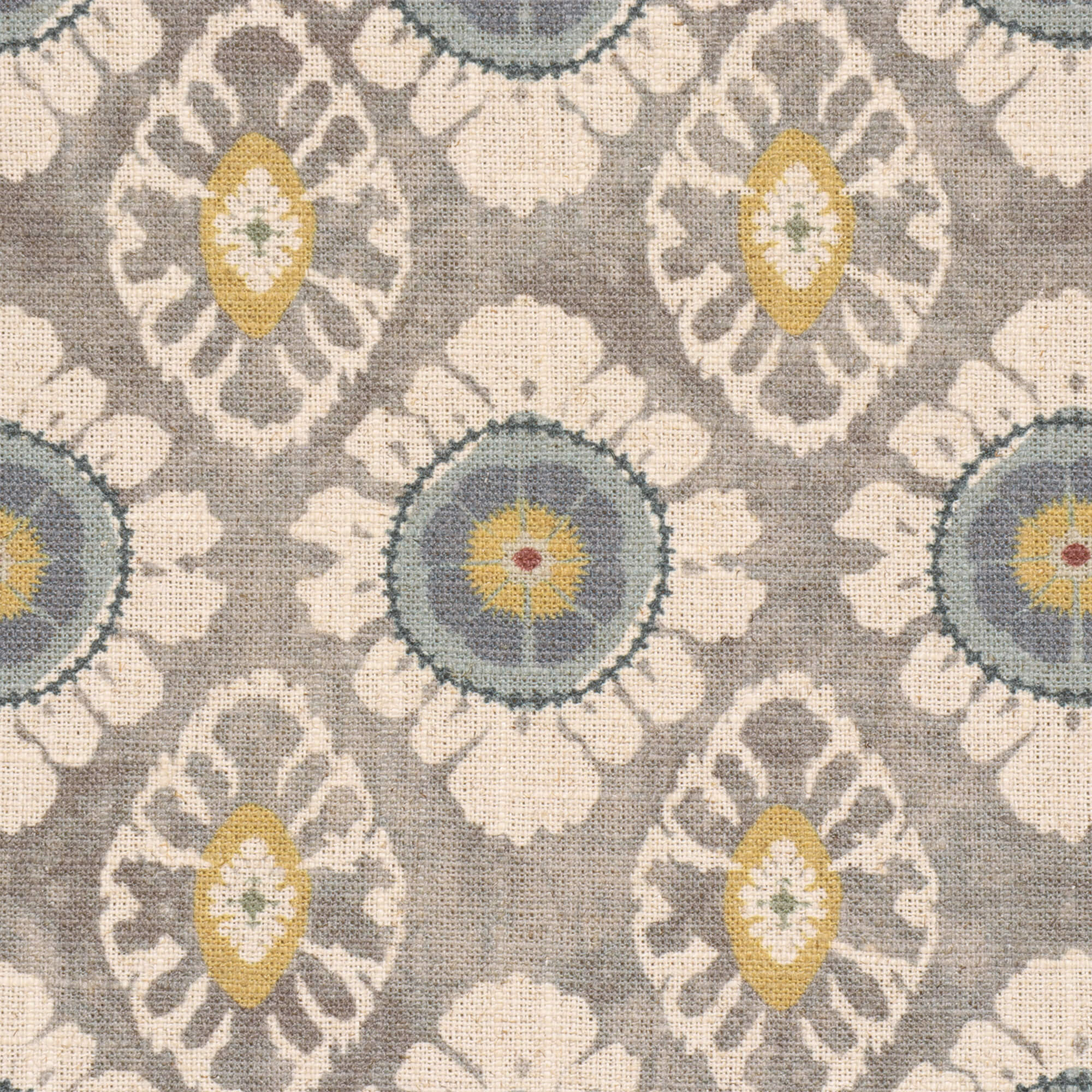 Chess Designs Maya Mineral/Ochre Fabric - Image 6