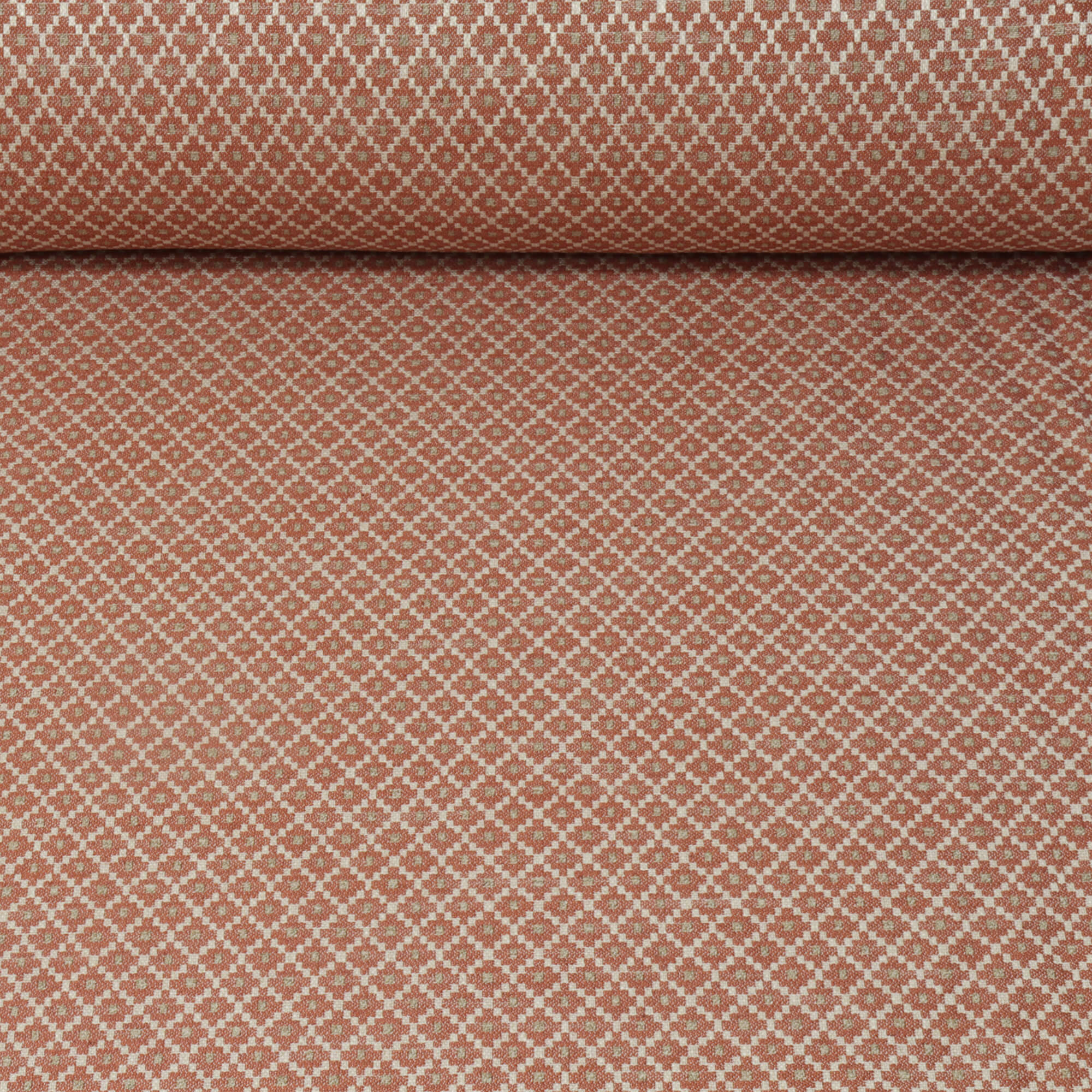 Chess Designs Rossini Fired Earth Fabric - Image 2