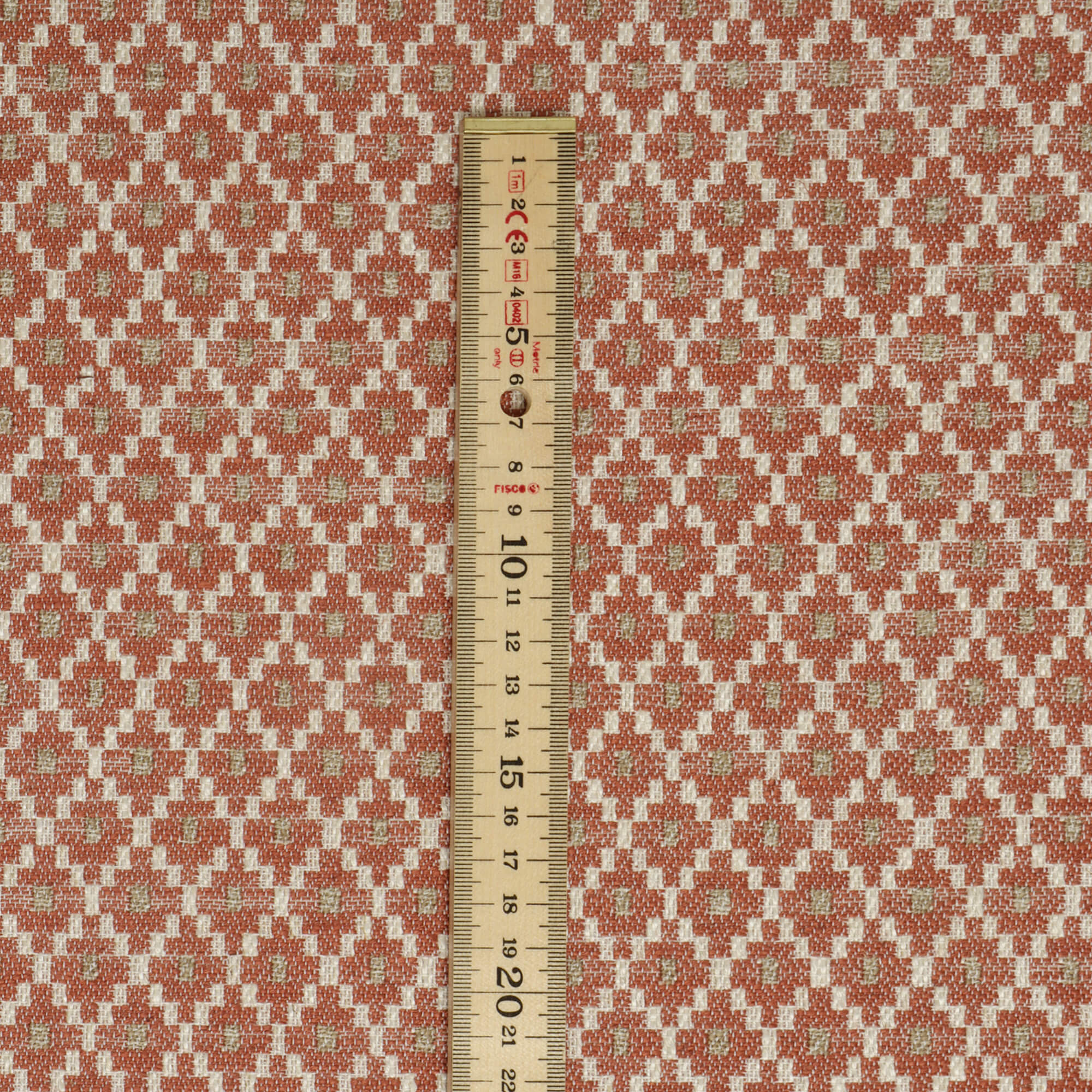 Chess Designs Rossini Fired Earth Fabric - Image 5