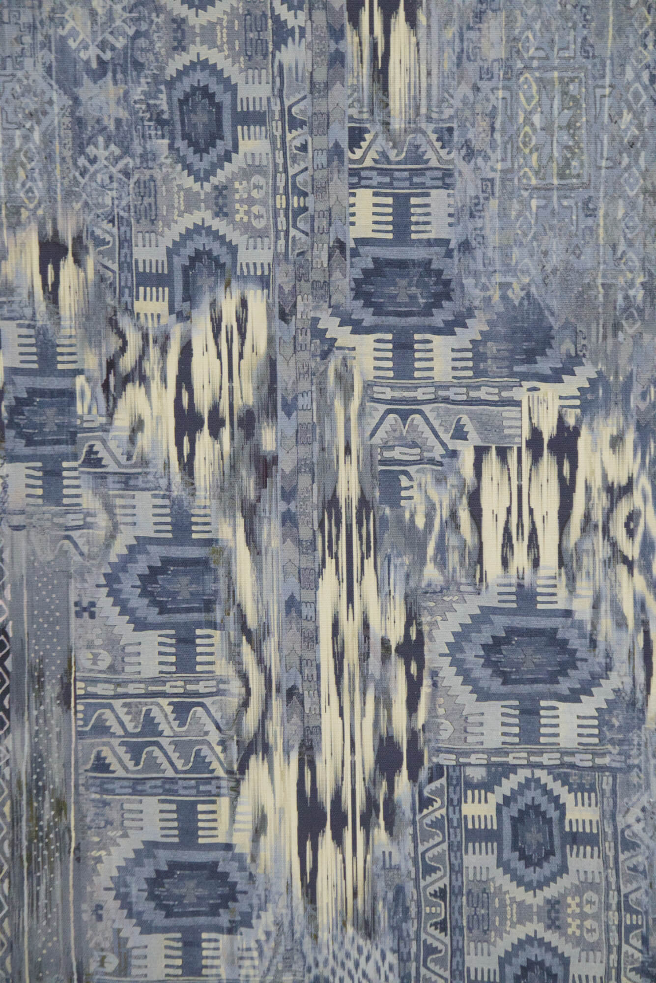 Chess Designs Talula Indigo Fabric