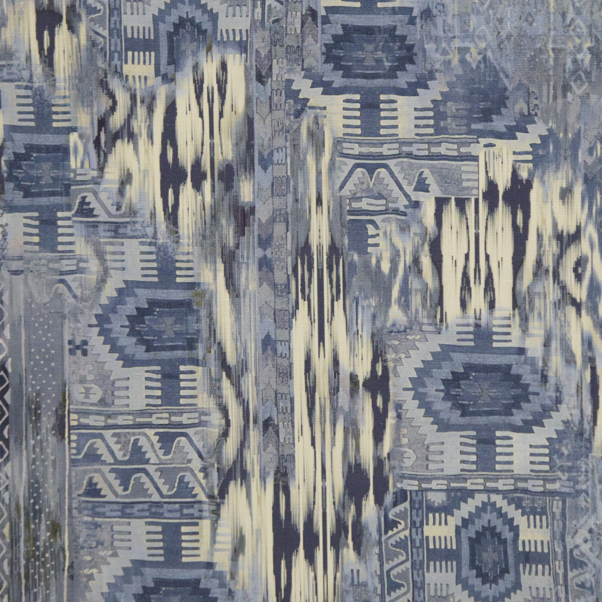 Chess Designs Talula Indigo Fabric - Image 3