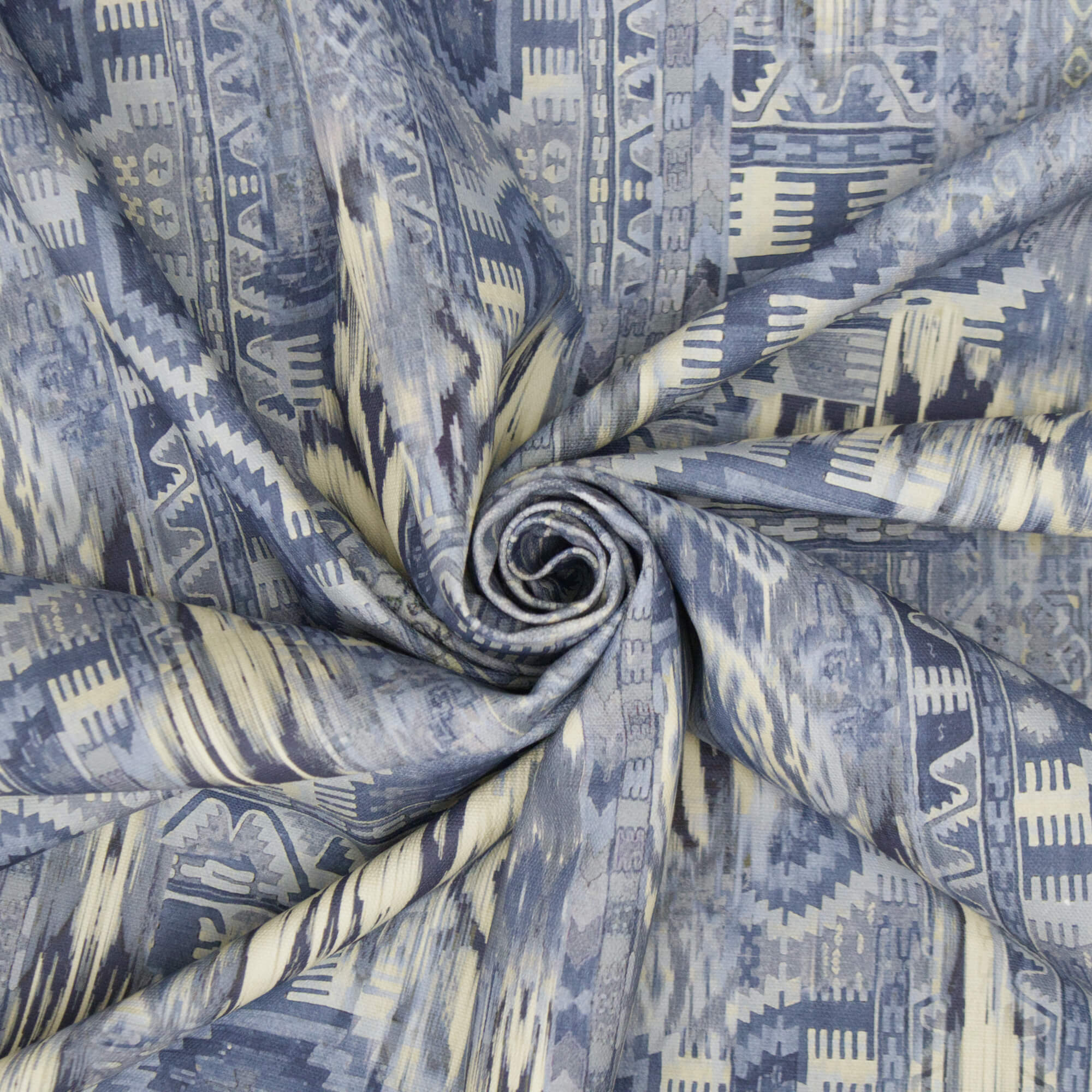 Chess Designs Talula Indigo Fabric - Image 4