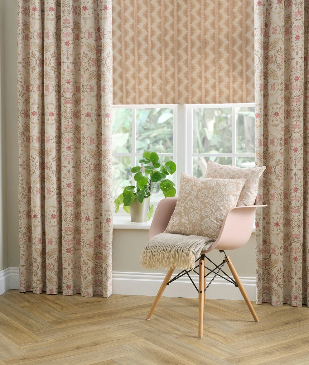 Chess Designs Tempo Latte Fabric - Image 8
