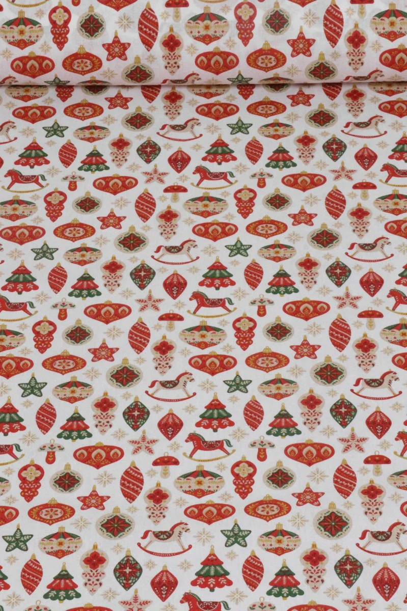 Christmas Decorations 100% Cotton Fabric - Image 2