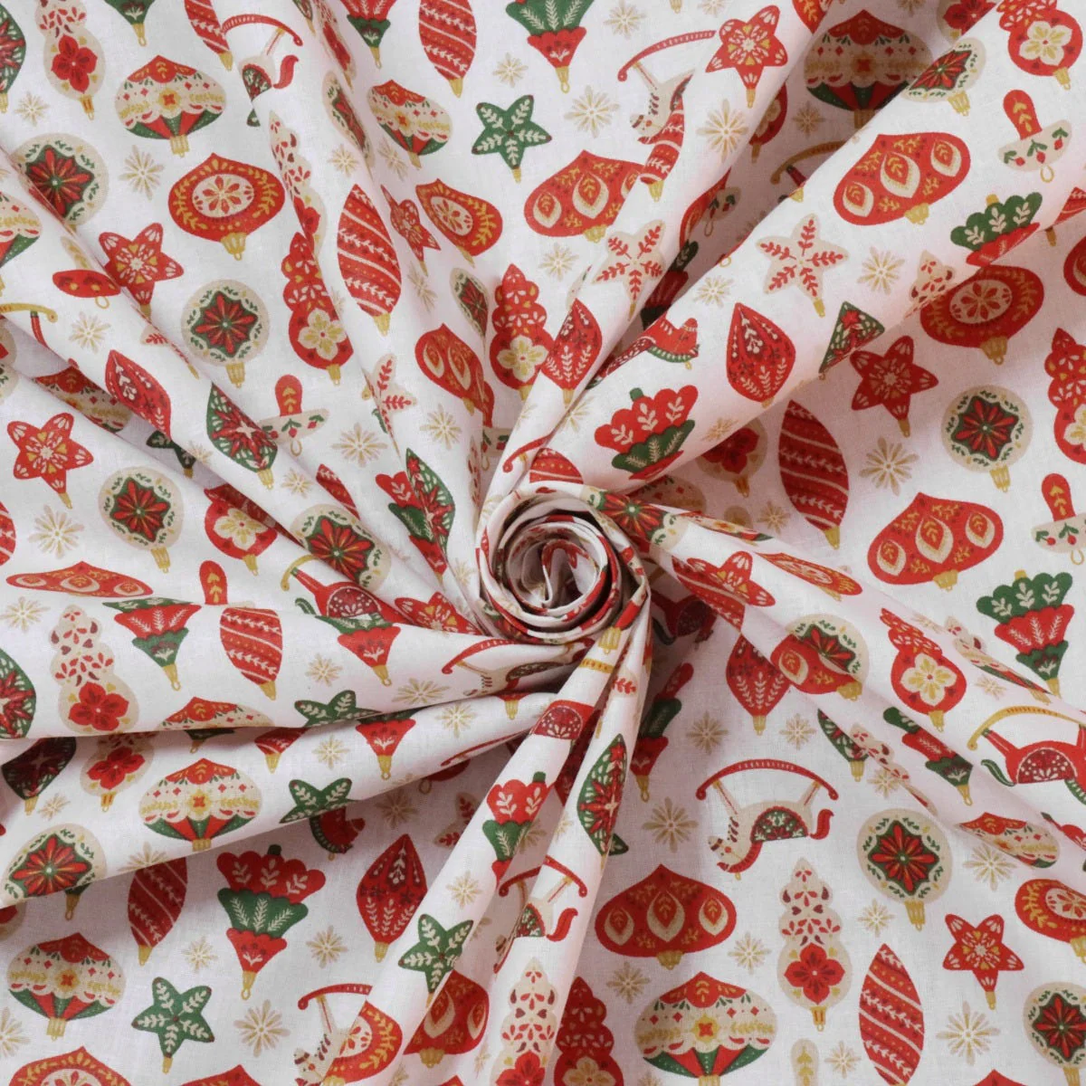 Christmas Decorations 100% Cotton Fabric - Image 3
