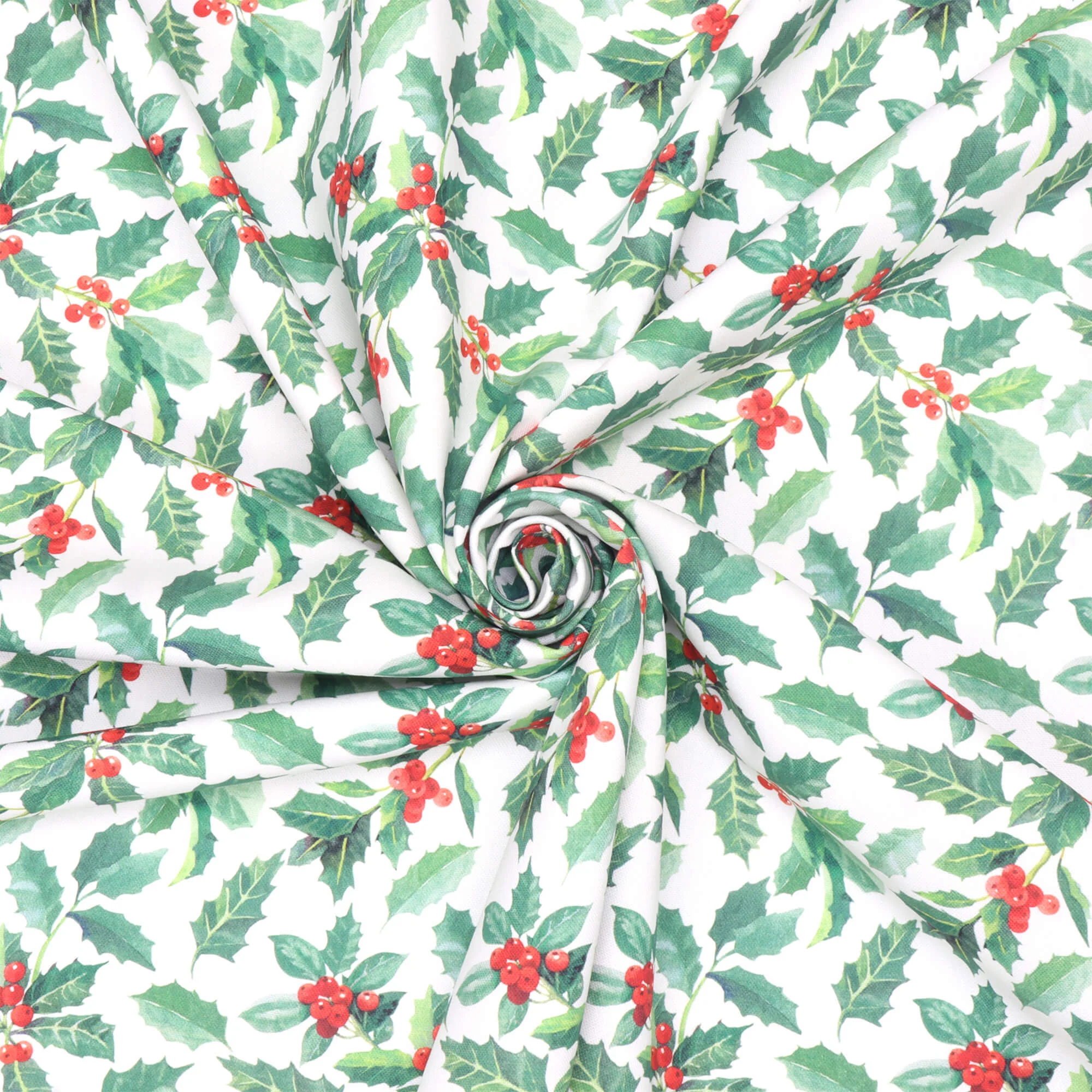 Christmas Holly Double Width Fabric - Image 3
