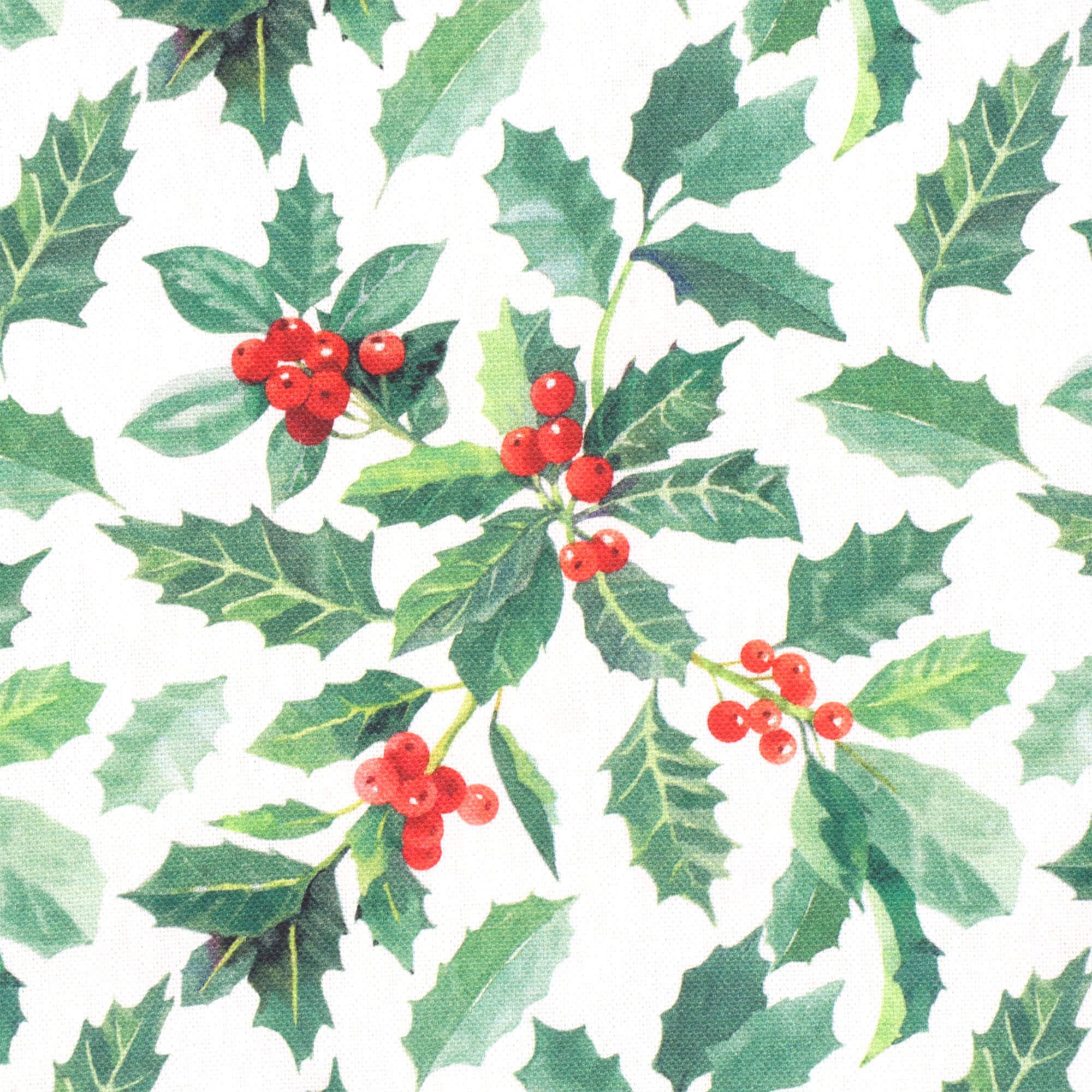 Christmas Holly Double Width Fabric - Image 5