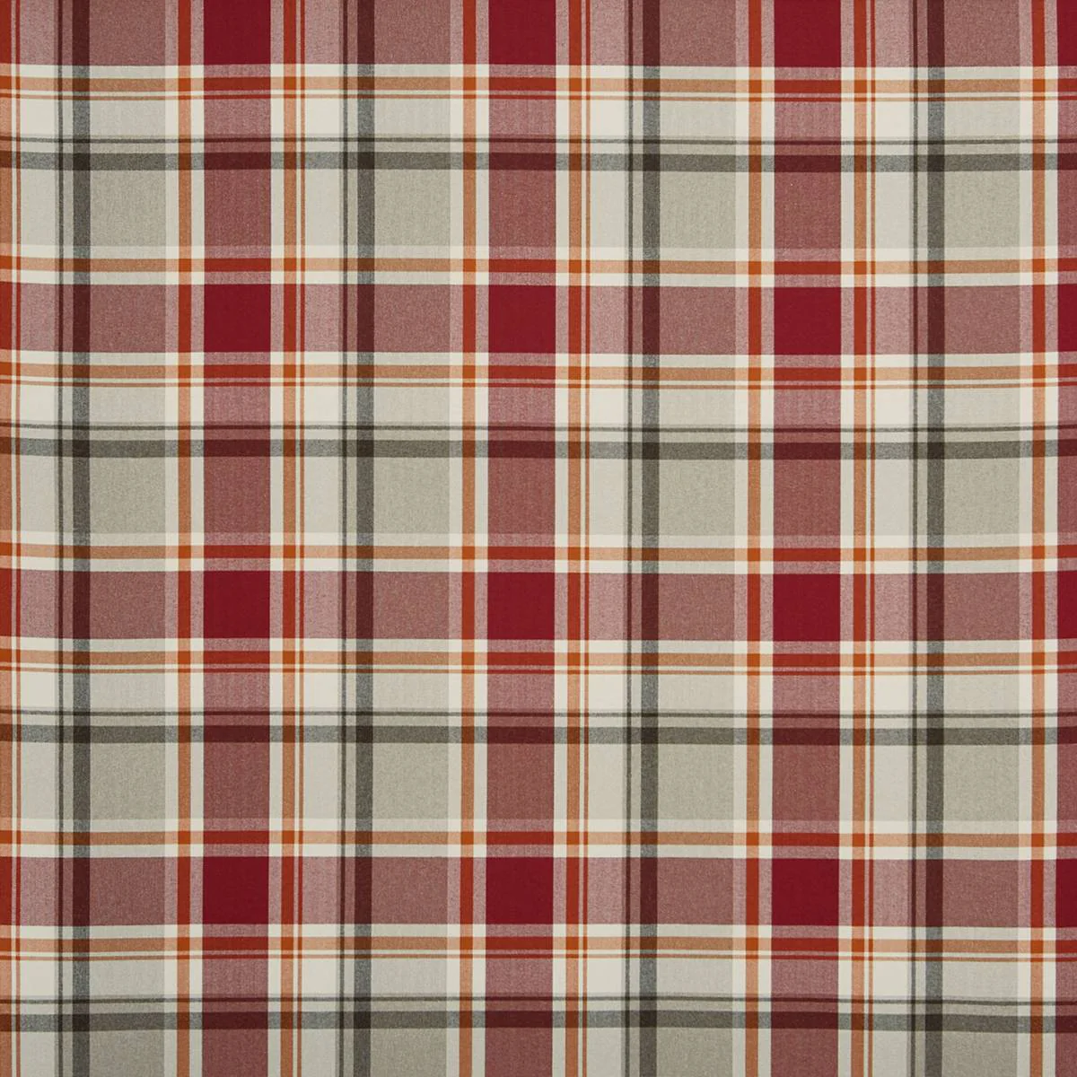 Clearance Prestigious Textiles Belmont Check Cranberry FR Fabric