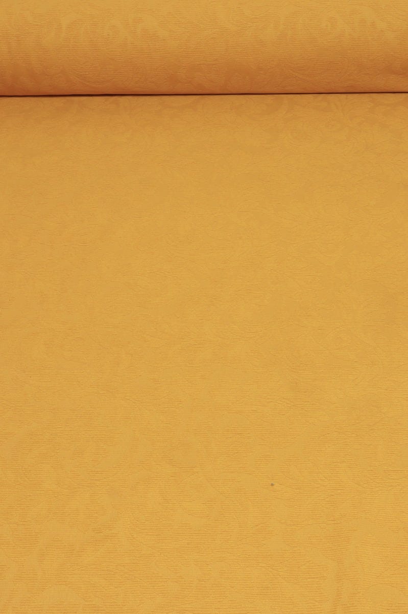 Clearance Floral Orange Woven Fabric - Image 2