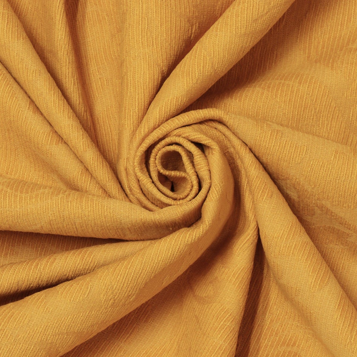 Clearance Floral Orange Woven Fabric - Image 3