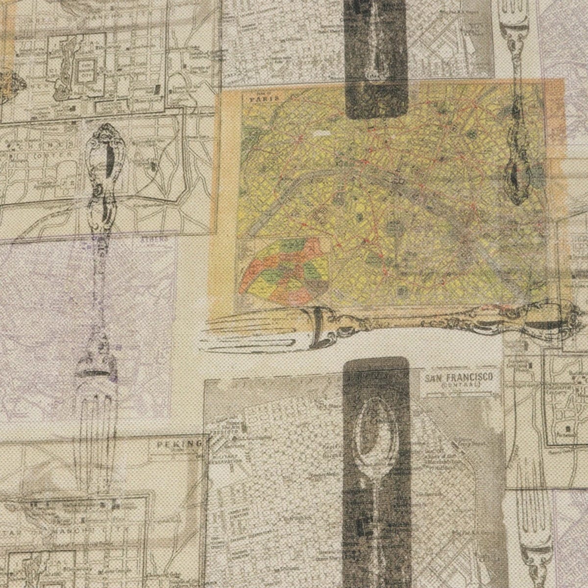 Clearance Linwood Cartophily Fabric - Image 5