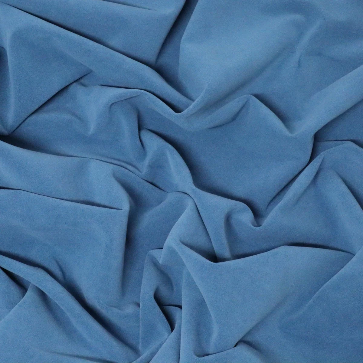 Clearance Velvet Poly FR Teal Fabric - Image 2