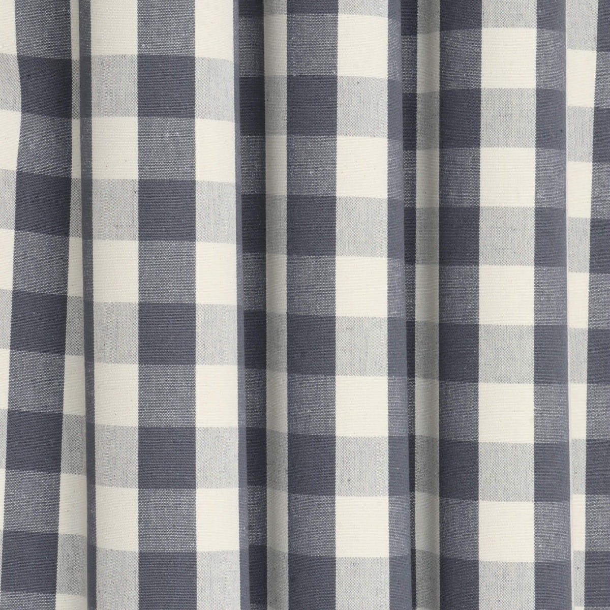 Clifton Gingham Grey Fabric - Image 7
