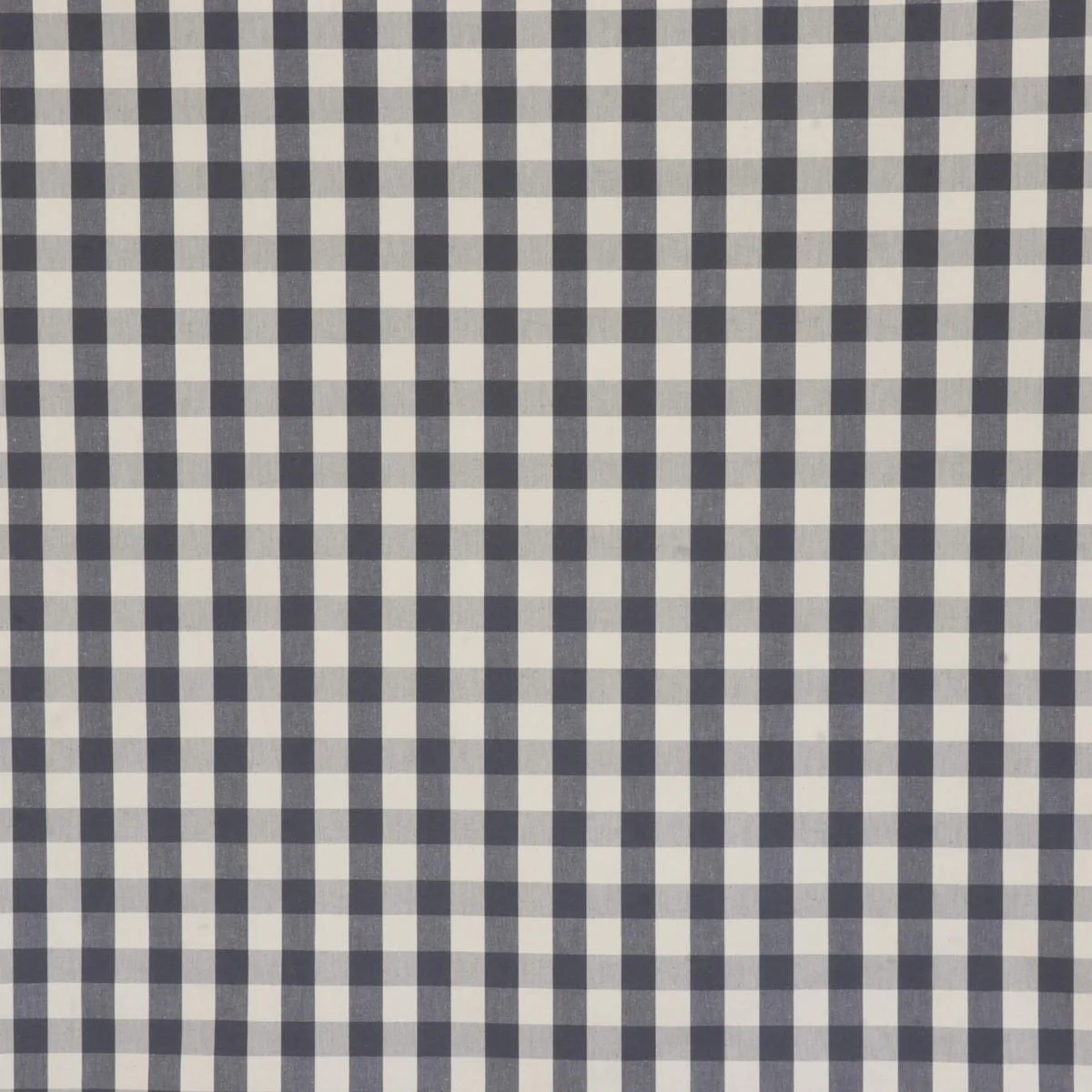 Clifton Gingham Grey Fabric - Image 8