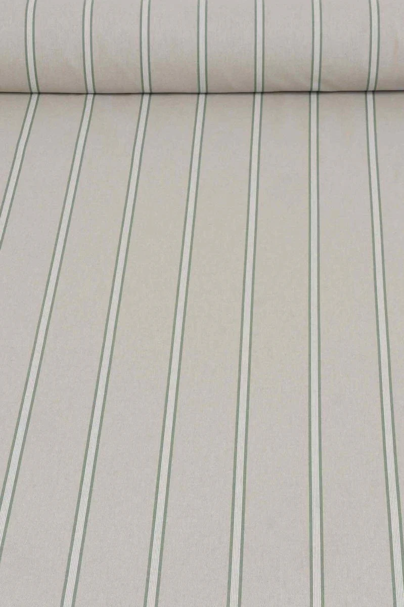 Columbia Stripe Green Fabric - Image 2