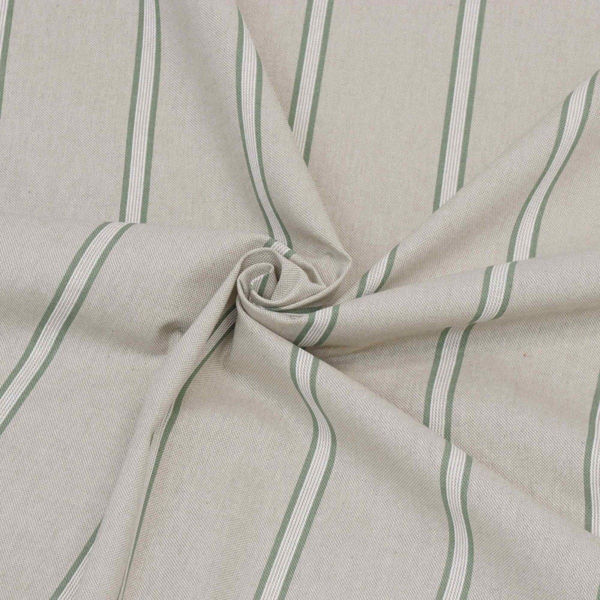 Columbia Stripe Green Fabric - Image 3