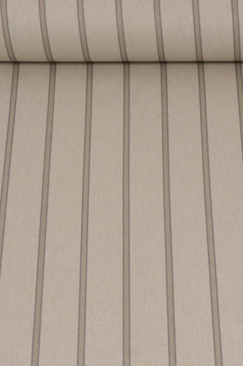 Columbia Stripe Pewter Fabric - Image 2