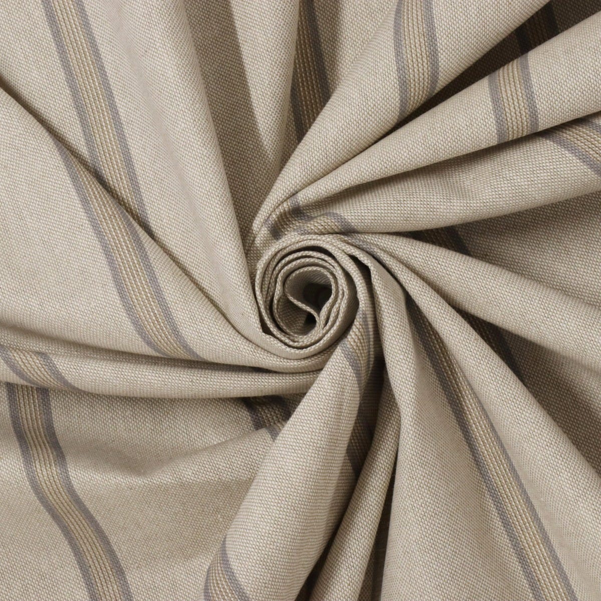 Columbia Stripe Pewter Fabric - Image 3