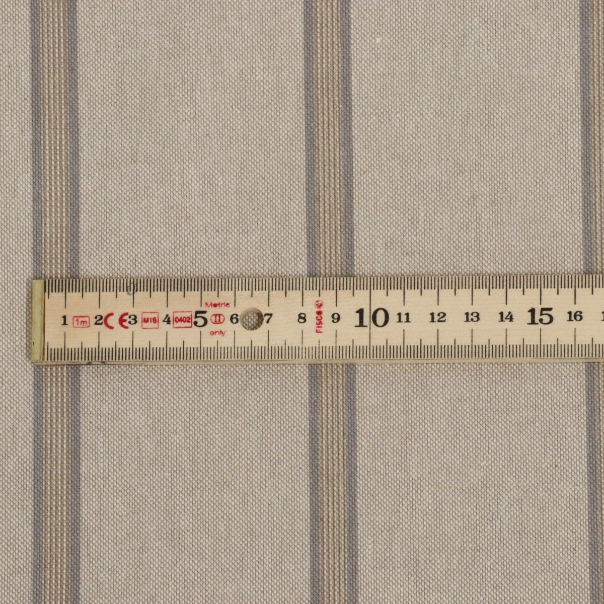 Columbia Stripe Pewter Fabric - Image 5