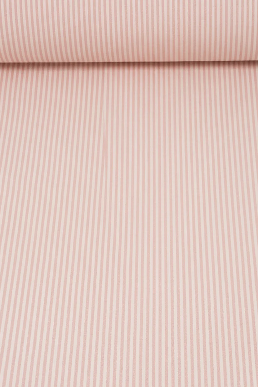Cottage Stripe Blush Fabric - Image 2