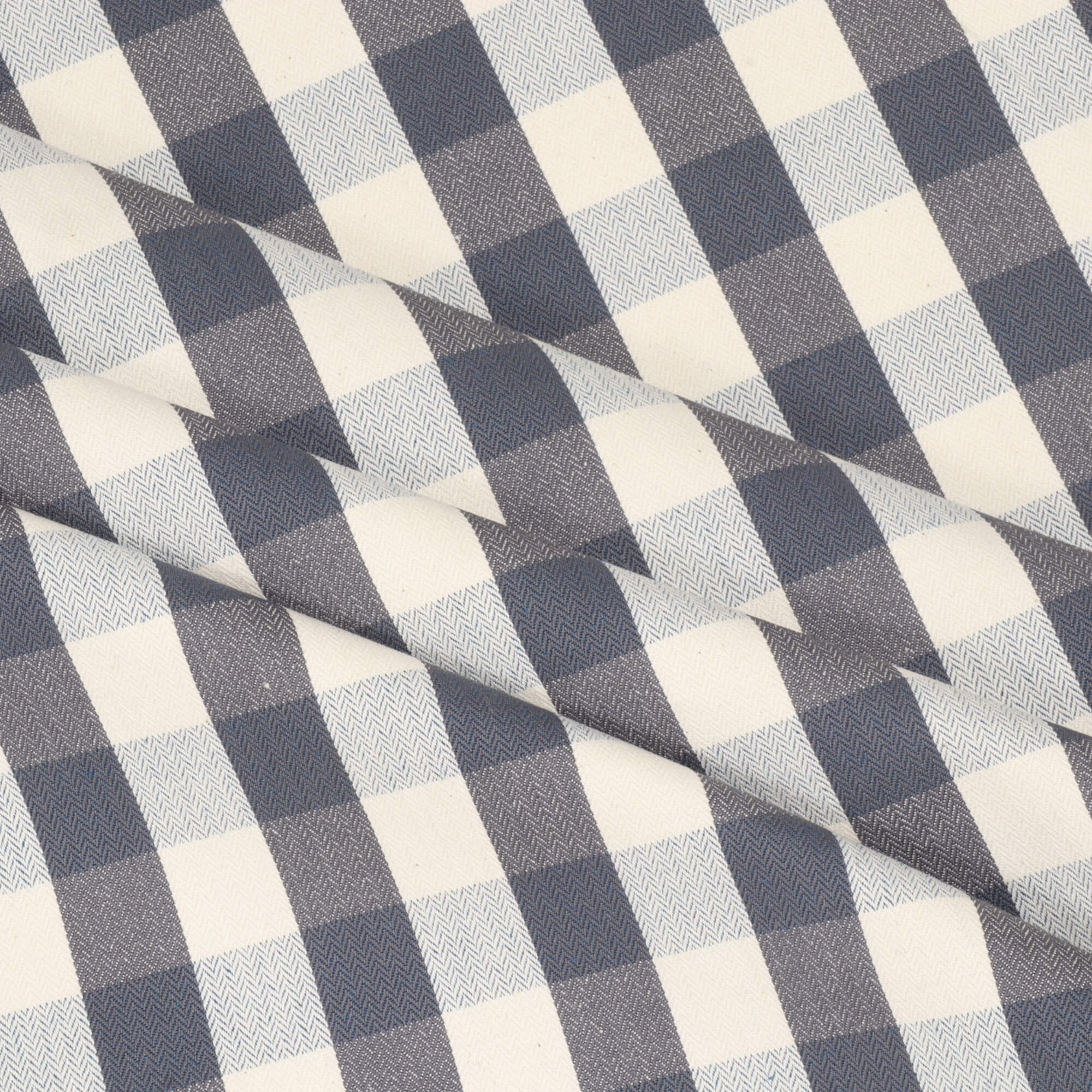 Clearance Croyde Check Charcoal Grey Fabric - Image 7